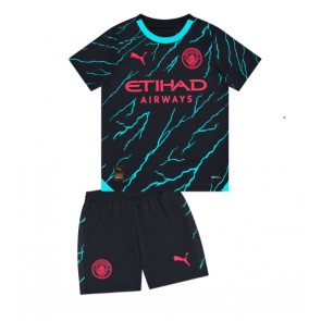 Manchester City Rezervni Dres za Dječji 2023-24 Kratak Rukavima (+ kratke hlače)